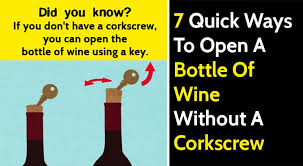 How to open a bottle of wine without a corkscrew. 7 Easy Ways To Open A Bottle Of Wine Without A Corkscrew Bouncy Mustard