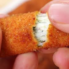 Spinach Dip Mozzarella Sticks Recipe By Tasty Video Recipe Video Food Recipies Cooking Recipes Yummy Food