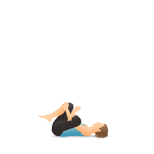 Yoga Pose Supine Pigeon Eye Of The Needle Dead Pigeon Supta Kapotasana Yoga Drawing Poses Yoga Poses