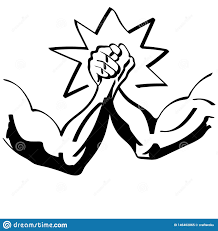 Arm Wrestling Vector Illustration By Crafteroks Stock Vector Illustration Of Crafteroks Fight 146402865