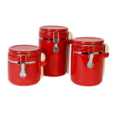 Buy kitchen canister sets and get the best deals at the lowest prices on ebay! Red Kitchen Canister Sets Williesbrewn Design Ideas From Choose Kitchen Canister Sets Pictures