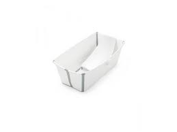 Baignoire Bebe Flexi Bath Avec Son Transat Nouveau Ne Et Support Blanc Gris