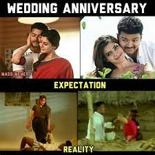 A little humor and pun can cheer up married couples, boyfriend, girlfriend. Wedding Anniversary Memes