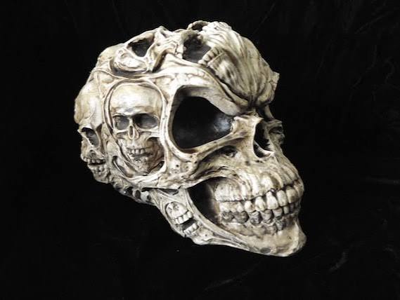 Human Skull Statue Screaming Skulls Macabre Gothic Home Decor Creeepy  Halloween Haunt Prop Morbid Yard Art - Etsy