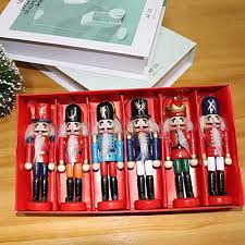 Shop for vintage christmas wall art from the world's greatest living artists. Buy Keriqi 6pcs Christmas Nutcrackers Ornaments Wooden Nutcracker Figures For Vintage Christmas Hanging Decorations Tabletop Decor Xmas Gift Online In Germany B07whptkp6