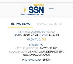 Sistema nacional de protección civil. Ocurrieron En Oaxaca 16 De Los Ultimos 20 Sismos De Acuerdo Al Ssn El Ultimo Fue De 5 2 Grados Primera Linea