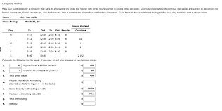 Check spelling or type a new query. Calculating Social Security And Medicare Taxes Assume Chegg Com