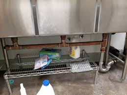 3 compartment sink gurgling terry