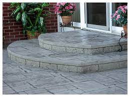 Concrete Steps Off Back Door Concrete Steps Stamped Concrete Patio Concrete Front Steps