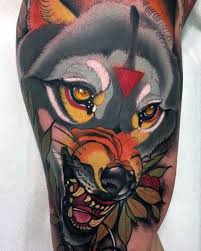 Check spelling or type a new query. 40 Neo Traditional Wolf Tattoo Ideas For Men Wild Designs