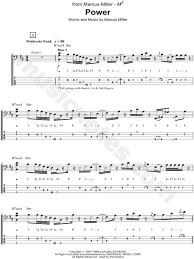 Marcus Miller Power Bass Tab In B Minor Download Print Bass Tabs Bass B Minor