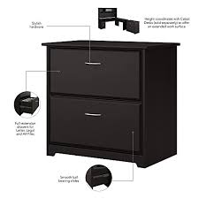 Slide drawers for cabinets and drawer slides for dressers fall into two categories: Bush Furniture Cabot 2 Drawer Lateral File Cabinet Espresso Oak Pricepulse