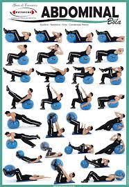 Yoga Ball Ab Exercises Google Search Easy Yoga Workouts Ball Exercises Workout Chart