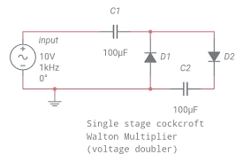 Fundamentals Of Electronics Cockcroft Walton Voltage Multiplier Simple Circuit Electronic Engineering High Voltage