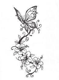 Most often, the men resorted to a small tattoo on their body. Butterfly On Flowers Tattoo Design