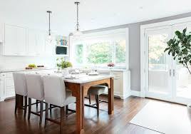 Islands obviously provide great prep space, as they often include a sink, dishwasher and trash disposal. Kitchen Island As Dining Table Transitional Kitchen