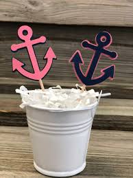 Embrace the coastal lifestyle with bella coastal décor. Coral And Navy Blue Anchor Food Party Picks 2 Designs To Choose From Baby Shower Birthday Party Decorations Favors Nautical Theme