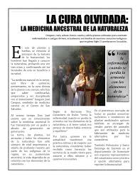 Por este motivo, tienden a elaborarse con ciertos criterios subjetivos del investigador. Calameo Reportaje Sobre La Medicina Natural