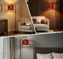 Arc Floor Lamp with Remote, Dimmable Bulb, Art Deco Arched Floor lamp  Chinese traditional ornament Set seamless elements frames Modern Standing  Lamps ...