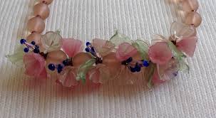 Murano millefiori glass gondola italy hand blown vintage | etsy. Vintage Murano Floral Glass Bead Choker Necklace Collectors Weekly