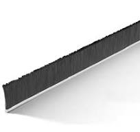 Height 3" No. 4 Channel Strip Brush - .012" Bristle Diameter - Black 100%  Conductive Nylon