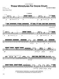 Free marching snare drum sheet music the free snare and tenor music on this website is divided up into many different categories for your convenience. Three Miniatures For Snare Drum By John H Beck Digital Sheet Music For Download Print Hx 283152 Sheet Music Plus