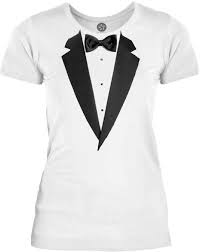 Big Texas Realistic Tuxedo Black Womens Fine Jersey T Shirt Playeras Casino Decoracion De Unas