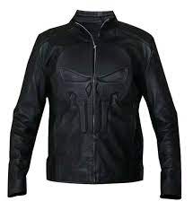 Punisher Padded Embossed Mens Skull Bone Emblem Quilted Biker Leather Jacket Clothing Shoes Amp Acc Leather Jacket Leather Jacket Men Leather Jacket Style