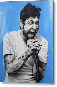 Chino Moreno Metal Print By Christian Chapman Art Art Chino Moreno Music Painting