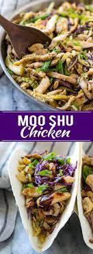 Moo Shu Chicken Recipe Chinese Food Recipe Easy Chicken Recipe Healthy Chicken Recipe Healthy Chinese Recipes Asian Recipes Healthy Chicken Recipes Easy