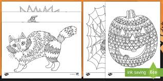 Kolorowanka antystresowa jest dla ciebie! Halloween Kolorowanki Antystresowe Teacher Made