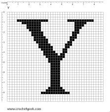 Free Filet Crochet Charts And Patterns Letter Y Filet Crochet Alphabet Crochet Geek Filet Crochet Charts Crochet Alphabet Crochet Geek