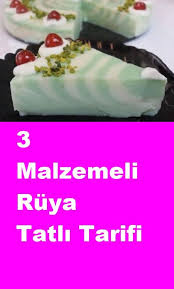 3 malzemeli ruya tatli tarifi tatli tarifleri tatli yemek tarifleri