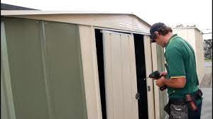 Metal shed plastic door sliders. Changing Sliding Shed Door Glides The Links Site
