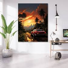Tablou Canvas - The Endless Road – The Print Studio