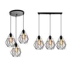 Lampshades provide softly diffused lighting for a. Beleuchtung Vintage Iron Black Ceiling Pendant Light Wire Frame Lamp Shade In Multi Shapes Mobel Wohnen Stars Group Com