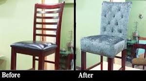 Diy How To Reupholster A Dining Room Chair With Buttons Alo Upholstery Dining Chairs Diy Dining Chair Makeover Reupholster Chair Dining