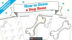 How to draw a dog bone. How To Draw A Dog Bone Really Easy Drawing Tutorial