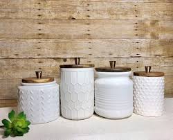 Modern kitchens often have appliances with stainless finishes, which is why the. Modern Contemporary Rustic Farmhouse Kitchen Canisters Etsy Rustic Farmhouse Kitchen Rustic Contemporary Kitchen Canister Set