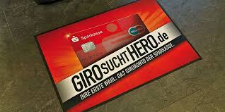 Ad Mat Floormat Custom Mat Advertising Sparkasse Giro Sucht Hero Banking Services Kleentex Makemoreofyourfloor Custom Mats Mats Floor Mats