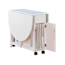 Image Result For White Folding Table With Chair Storage Drop Leaf Dining Table Folding Kitchen Table Space Saving Dining Table