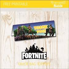 Free Printable Fortnite Happy Birthday Cards Free Printable Fortnite Favor Bag Toppers Birthday Buzzin Favor Bag Toppers Free Birthday Stuff Party Printables Free