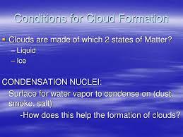 Conditions For Cloud Formation Ppt Download