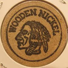 1978 Kendall & Loretta Albert Naperville, IL Wooden Nickel