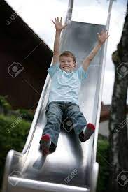 Annual family camping trip leads to incest. Cute Young Boy Going Down A Slide Stock Photo Picture And Royalty Free Image Image 7527847