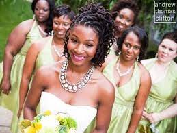 Wedding Styles For Natural Hair And Locs Offbeat Bride Natural Hair Wedding Natural Hair Styles Natural Hair Bride