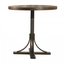 Dining set metal table and leather chairs 4 elegant black genuine leather chairs size 36 total height. Jennings 36 Inch Round Counter Height Dining Table Hillsdale Furniture Furniture Cart