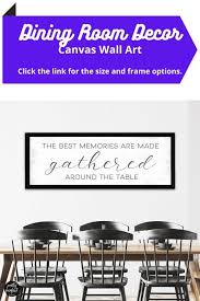 The Best Memories Are Made Gathered Around The Table Sign Canvas Wall Art In 2020 Canvas Art Wall Decor Farmhouse Wall Decor Table Signs