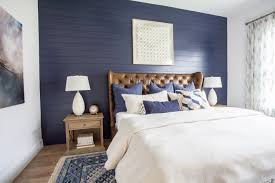 Blue Accent Wall In 2020 Blue Accent Walls Blue Bedroom Walls Shiplap Accent Wall