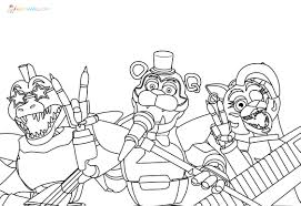Animatronic da stampare e colorare : Disegni Di Five Nights At Freddy S Da Colorare 100 Immagini Da Stampare